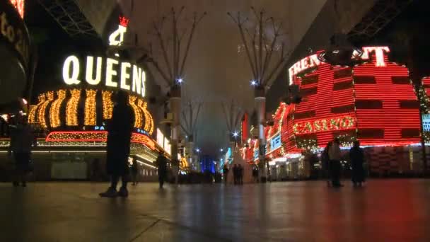 Neon de casino Las vegas - time-lapse — Video