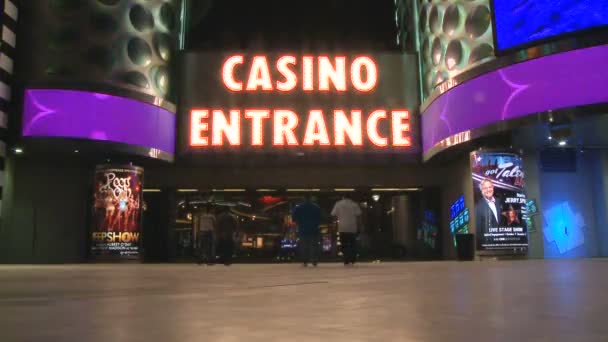 Казино в Лас-Вегасе - Время покажет — стоковое видео