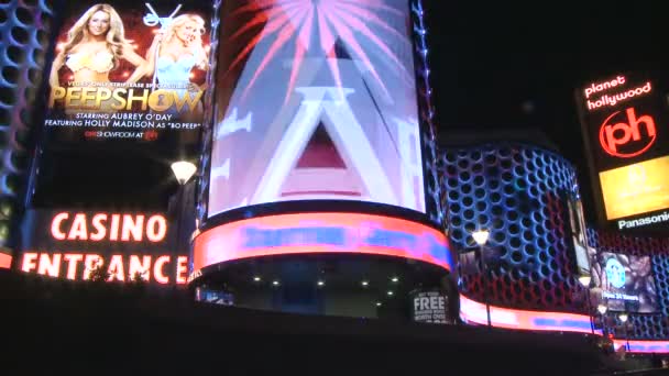 Casino em Las Vegas - Time Lapse — Vídeo de Stock