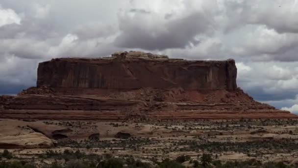 Utah Mesa Panning Time Lapse — Stock Video