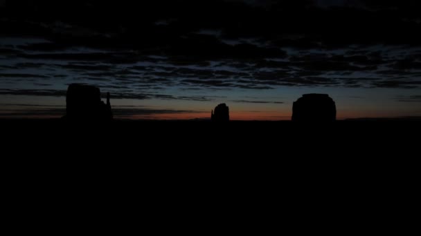 Monument valley wolken time-lapse — Stockvideo