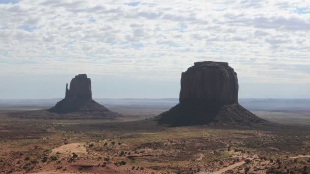 Monument valley mraky časová prodleva — Stock video