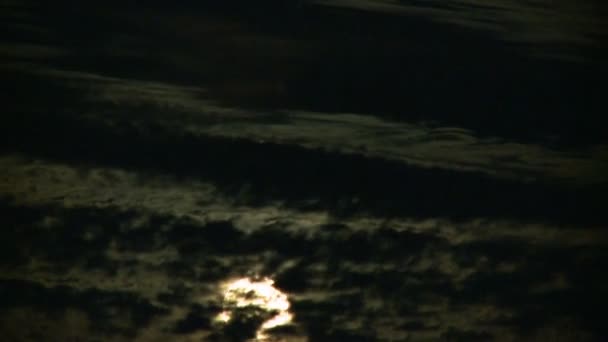 Lasso di tempo di Luna nascente sopra los angeles — Video Stock