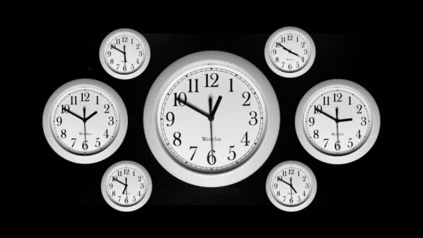 時間の経過 - 時計 — ストック動画