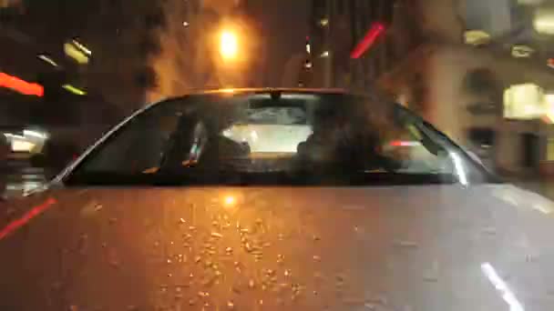 Big City Driving Night - Time Lapse — Videoclip de stoc