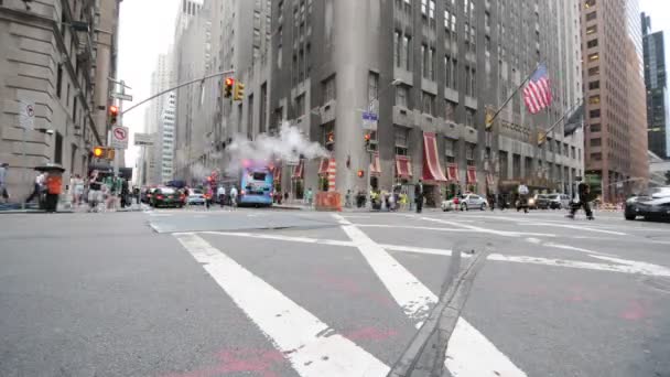 New York-forgalom idő telik el — Stock videók