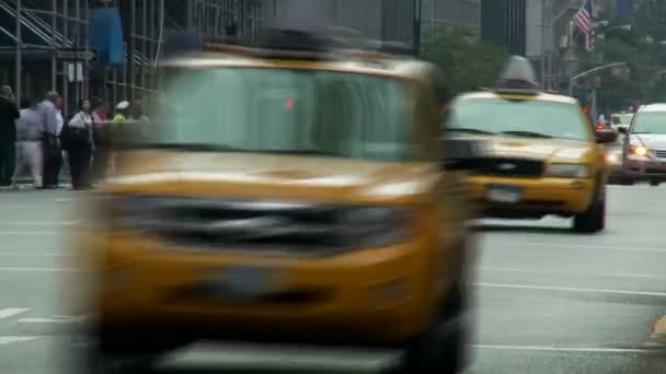 NYC trafik tidsinställd — Stockvideo
