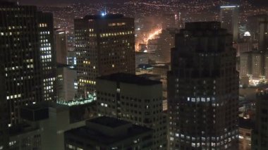 yukarıda büyük bir şehir - zaman aralıklı çekim - san francisco