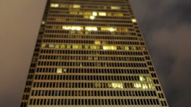 gece zaman aralıklı çekim - tilt shift binasında