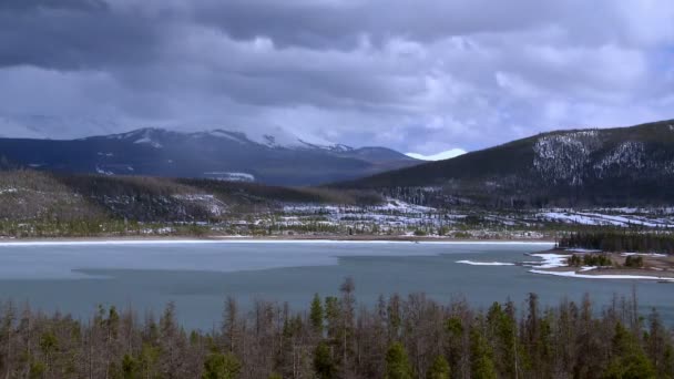 Téli tó idő telik el — Stock videók