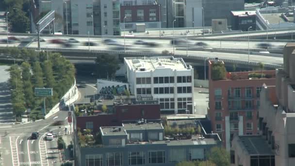 Au-dessus d'une grande ville - Time Lapse - Jour - San Francisco — Video