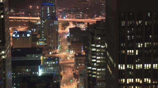 Yukarıda büyük bir şehir - zaman aralıklı çekim - san francisco — Stok video