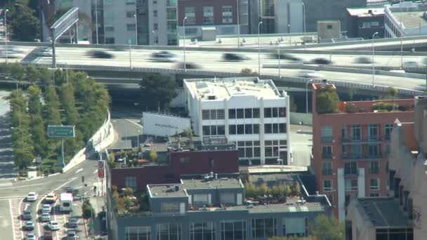 Вище великого міста - час Уповільнена зйомка - день - San Francisco — стокове відео