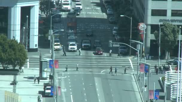 San francisco şehir merkezinde trafik - zaman atlamalı — Stok video