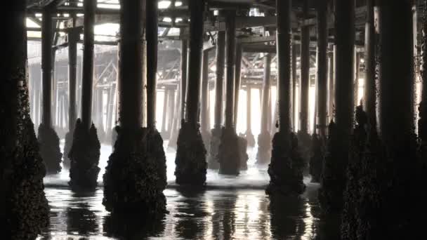 Under the Pier - Time Lapse — Stock Video