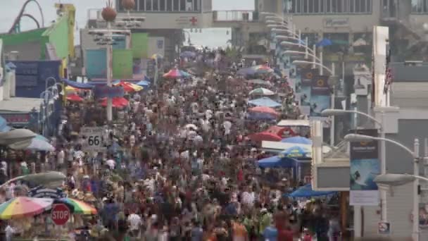 Cais de Santa Monica - lapso de tempo — Vídeo de Stock