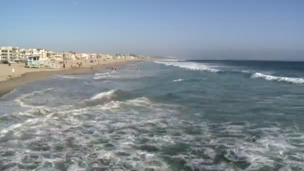 Time Lapse of Santa Monica Beach — Stock Video