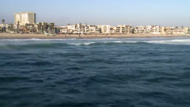 Upływ czasu santa monica Beach — Wideo stockowe