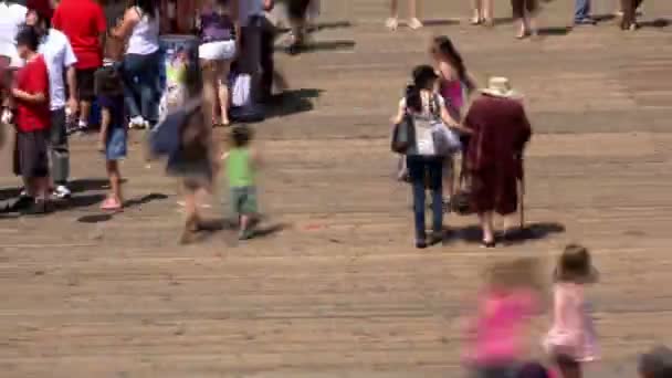 Santa monica pier - time-lapse — Stockvideo