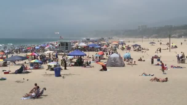 Santa monica pier - zaman atlamalı — Stok video