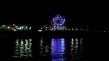 Santa monica parkında gece - zaman atlamalı