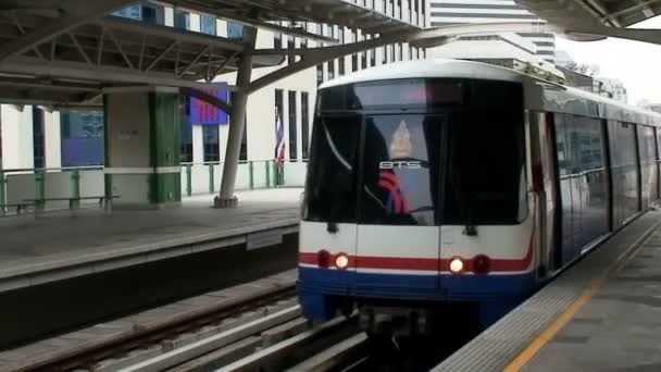 Train Station in Thailand — Stock Video