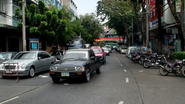 Verkeer in bangkok thailand — Stockvideo