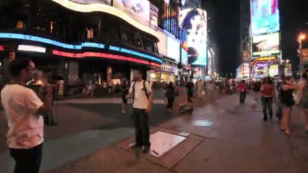 New York Times Square idő telik el — Stock videók