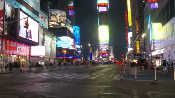 New York times square tidsinställd — Stockvideo