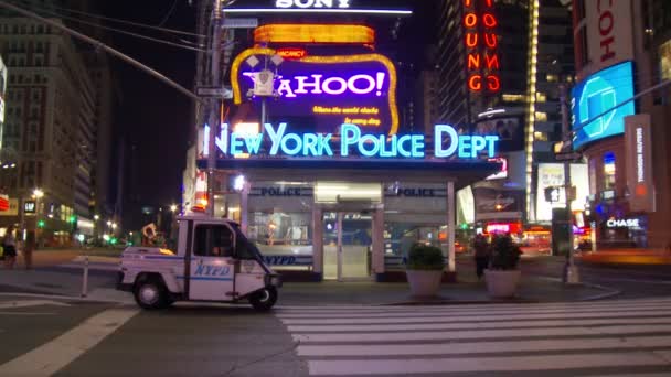 New York times square tidsinställd — Stockvideo