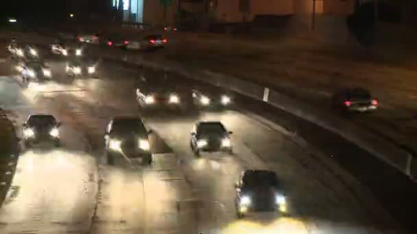 Time lapse de la circulation autoroutière à Los Angeles en Californie — Video