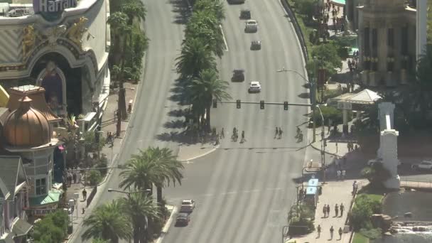 Las Vegas Strip Traffic- Time Lapse — Stock Video