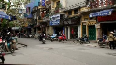 vietnam Asya'da meşgul sokak trafik