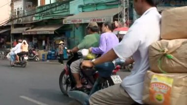 vietnam Asya'da meşgul sokak trafik