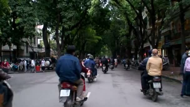 Traffico stradale occupato in Vietnam Asia — Video Stock