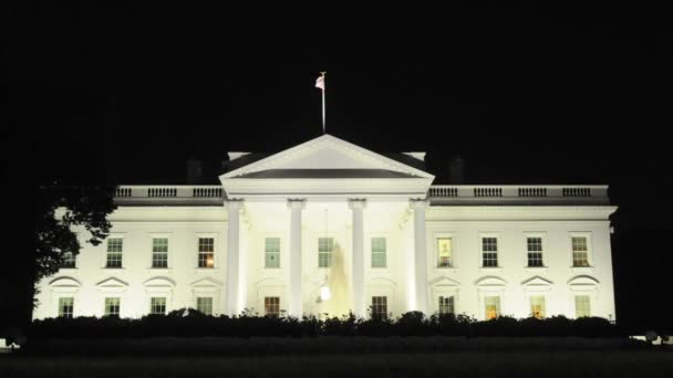 La Maison Blanche la nuit — Video