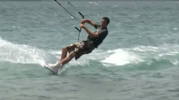 Kite Surfers in Maui Hawaii — Stock Video