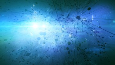 alan arka plan soyut molekülleri