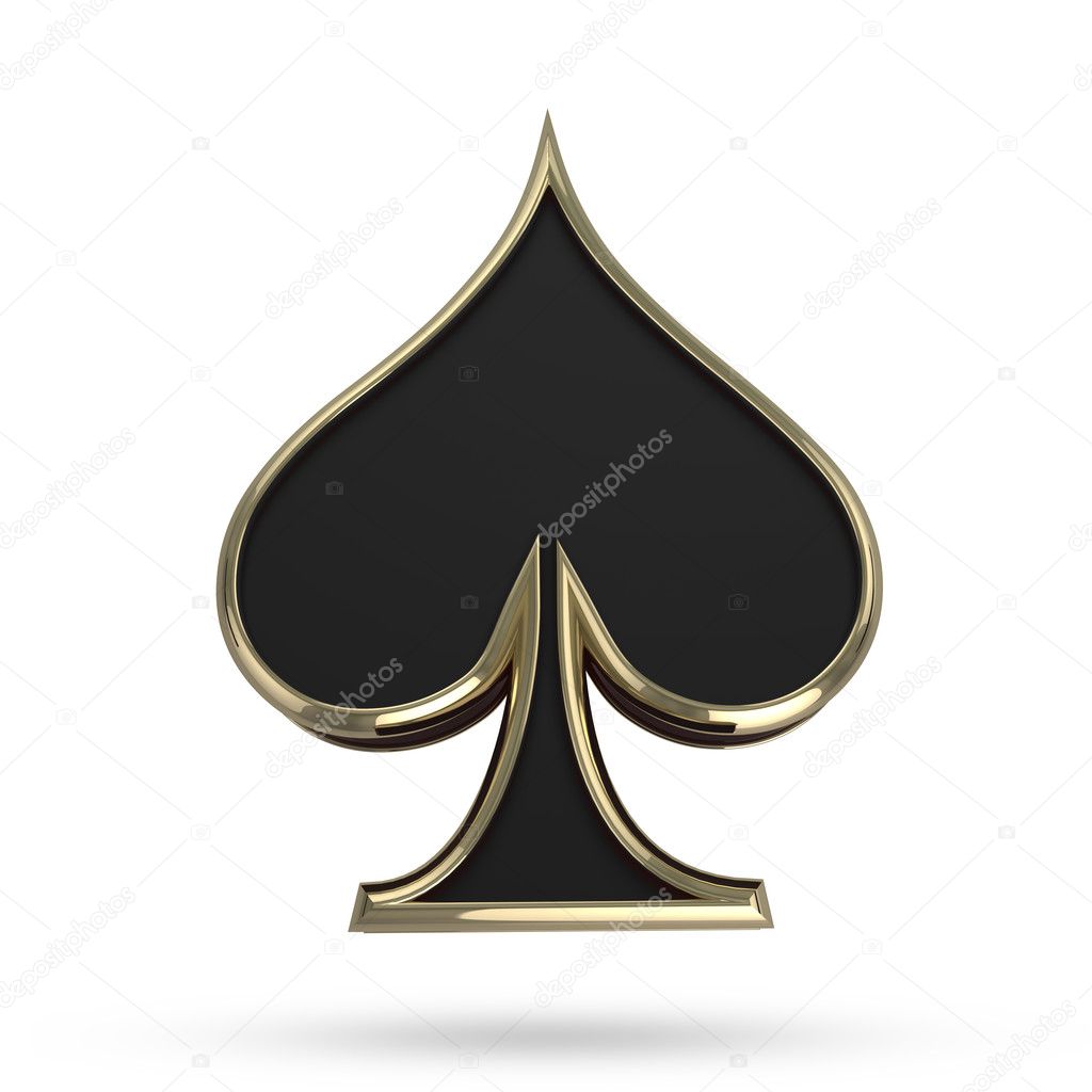 Poker symbol - isolated with clipping path