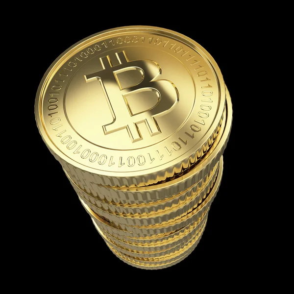 Bitcoin dorati — Foto Stock