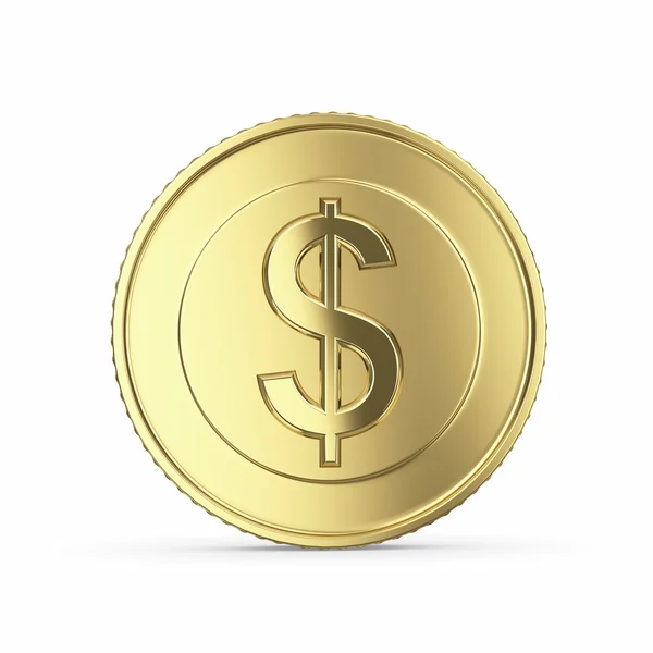 Golden dollar coin — Stock Photo, Image