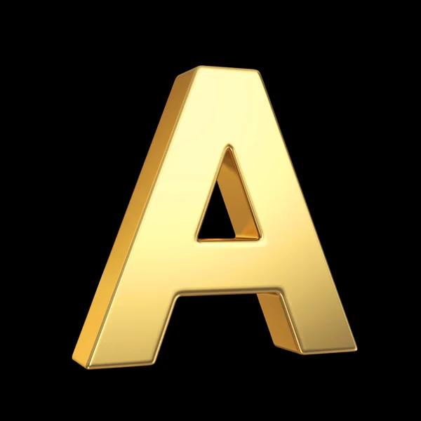 3d letter on black — Stock Photo, Image