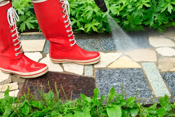 High pressure washing — Stock Photo, Image