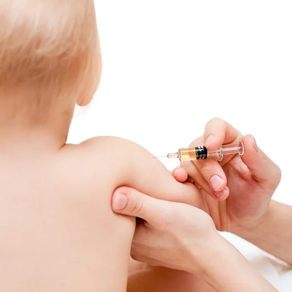 Little baby get an injection — Stock Photo, Image