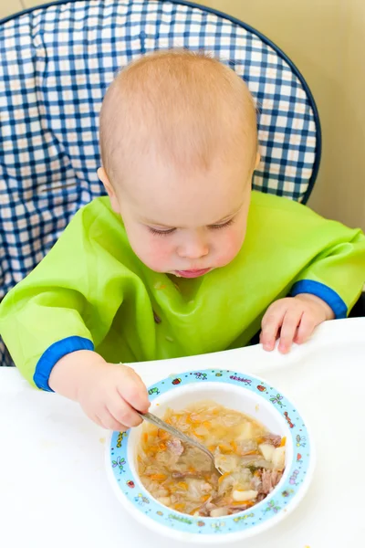 Baby eating — Stock Photo, Image