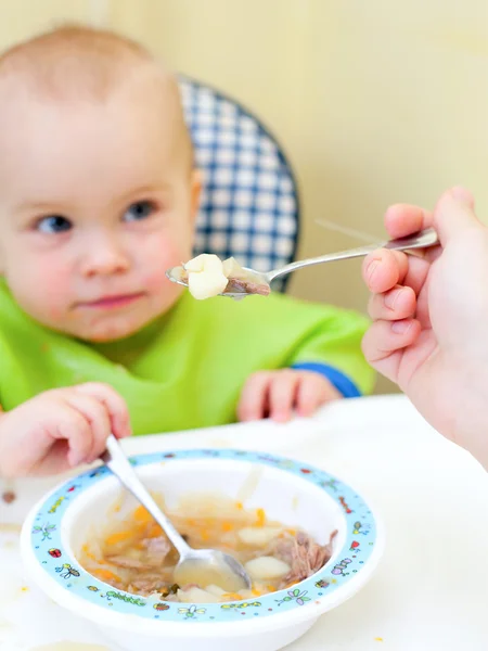 Spoon Feeding — Stock Photo, Image