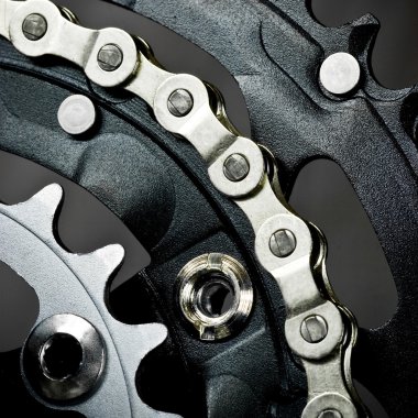 Bisiklet zinciri ile chainset