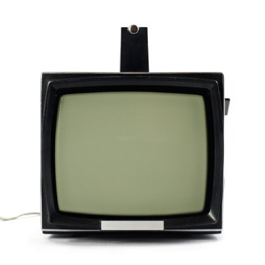 Vintage taşınabilir tv seti