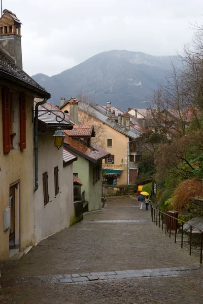 Walkway at Annecy town — Stock Photo, Image