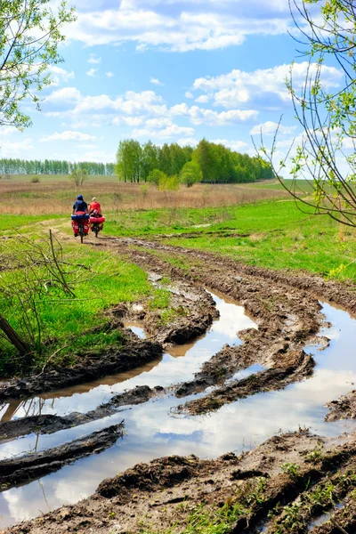 Ciclistas itinerantes — Foto de Stock